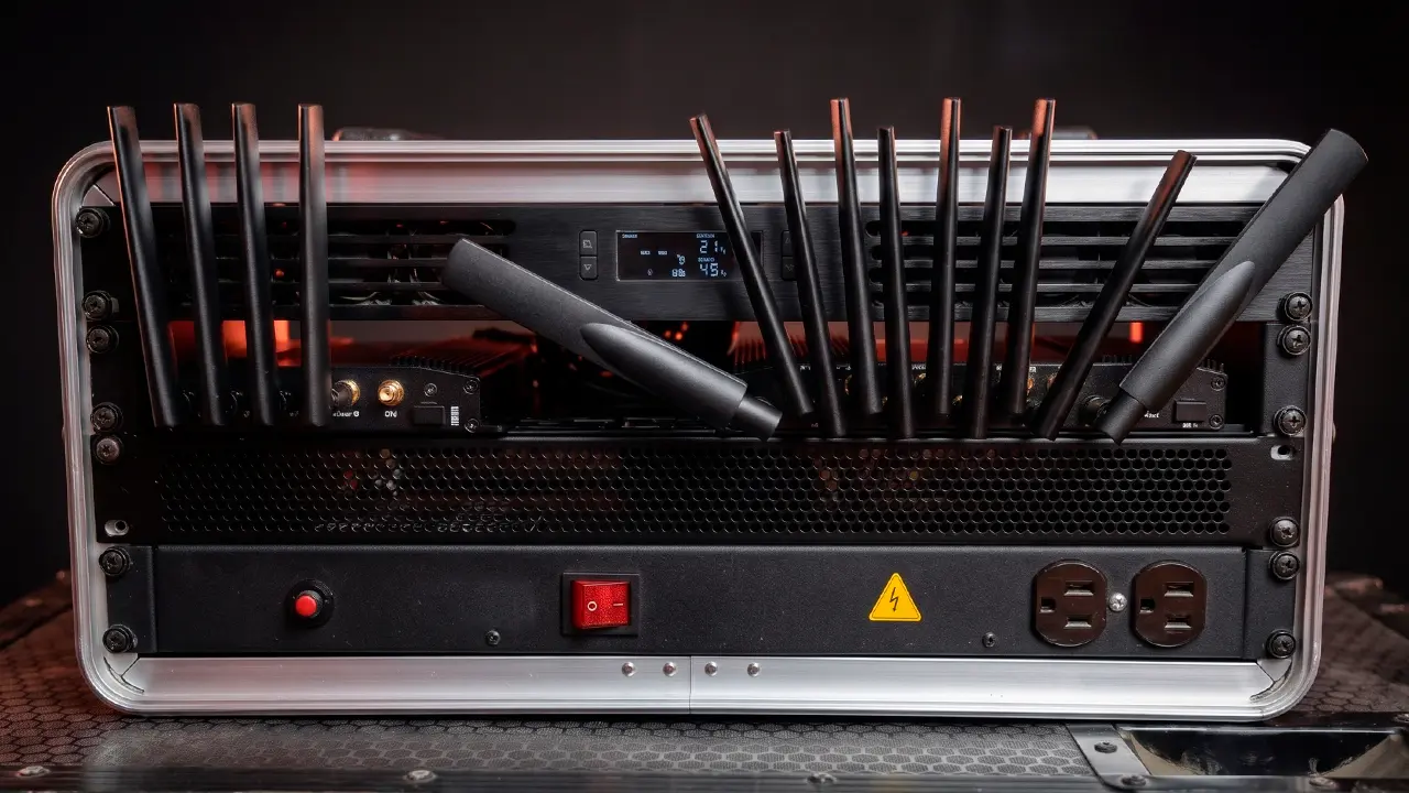 Hardware de agregación Internet Bonding 5G con múltiples líneas de internet en paralelo y servidor propio en Lima